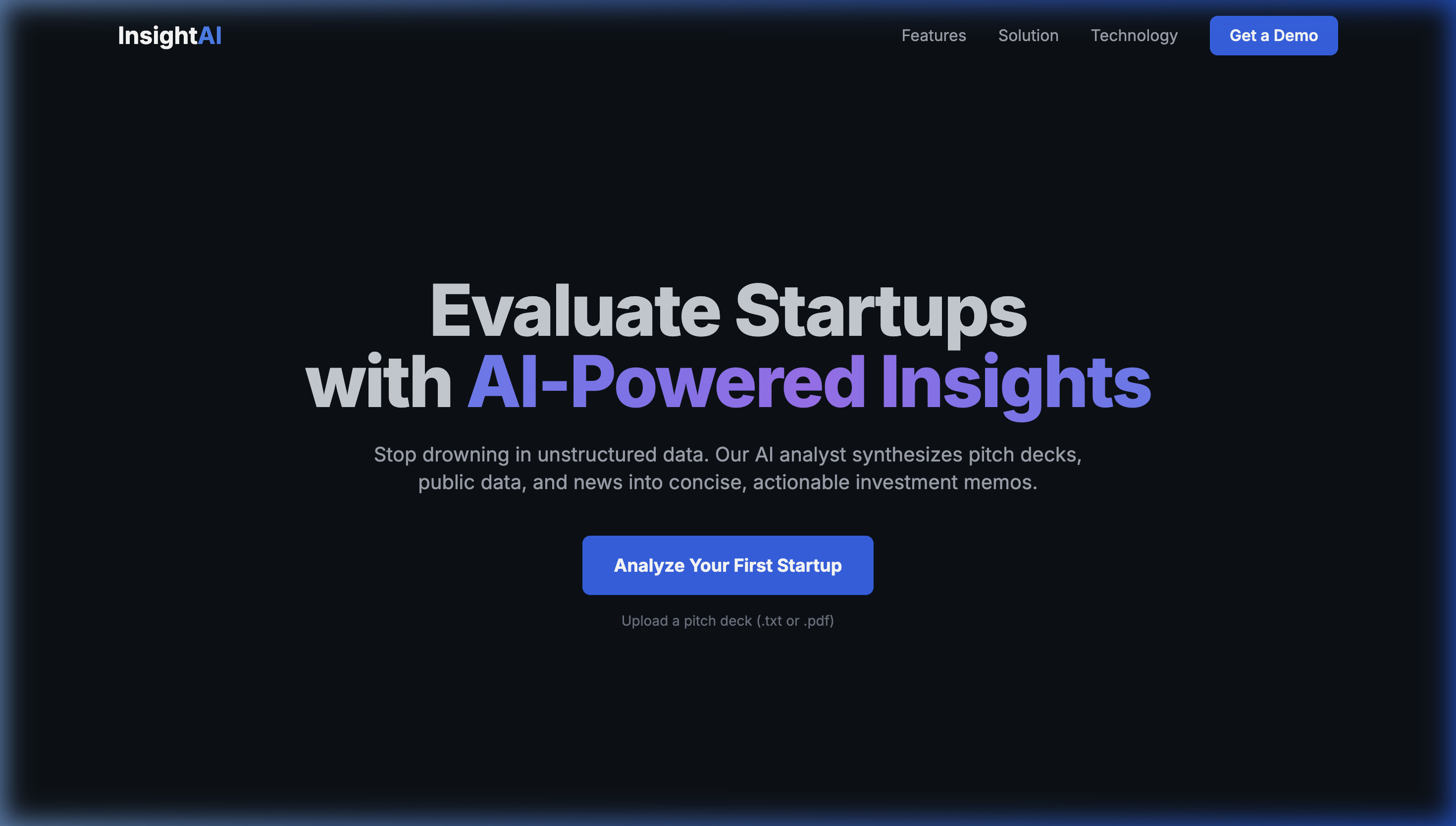 AI Startup Analyst